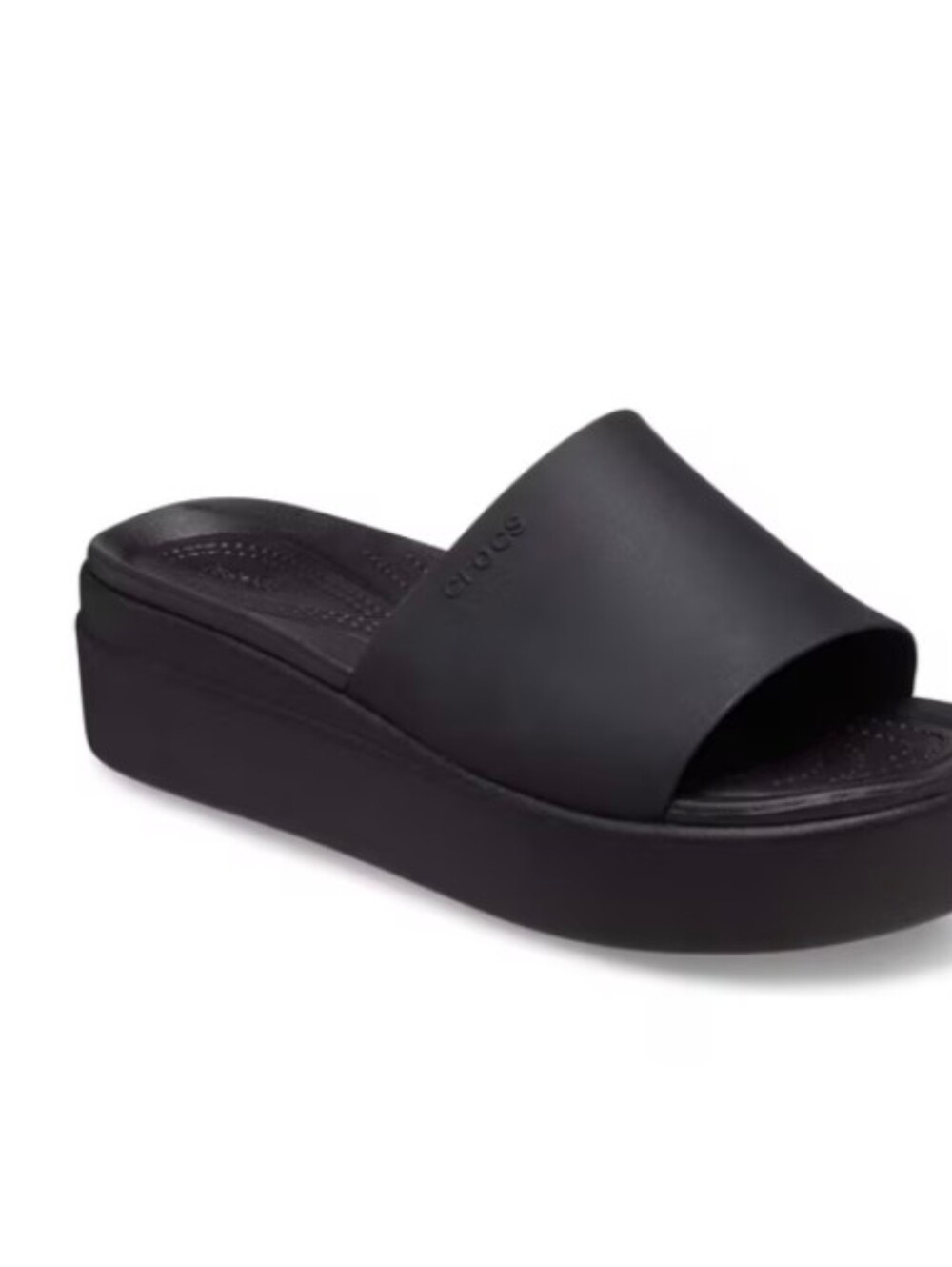 Crocs Brooklyn Platform Slides In Black
